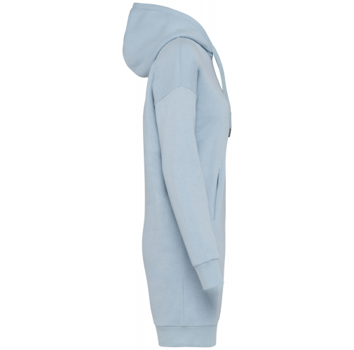 aquamarine Vestido tipo sudadera ecorresponsable con capucha mujer
