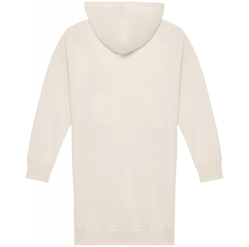 ivory Vestido tipo sudadera ecorresponsable con capucha mujer