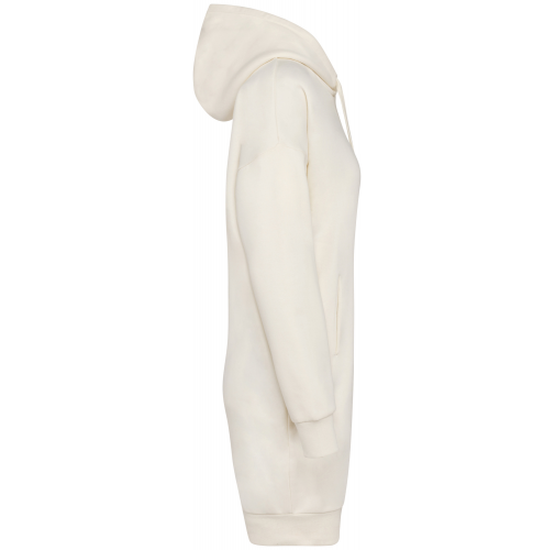 ivory Vestido tipo sudadera ecorresponsable con capucha mujer