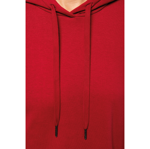 Vestido tipo sudadera ecorresponsable con capucha mujer
