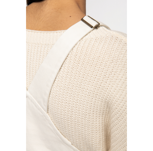 Vestido tipo peto ecorresponsable mujer