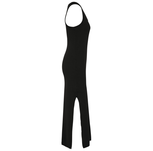 washed coal grey Vestido ecorresponsable efecto lavado de punto jersey mujer
