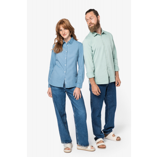 Camisa ecorresponsable efecto lavado hombre