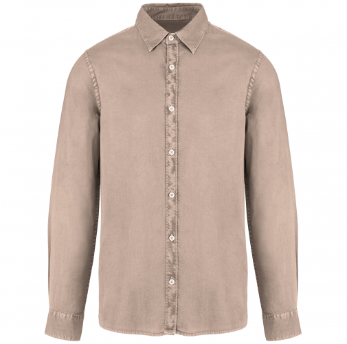 washed linen Camisa ecorresponsable efecto lavado hombre