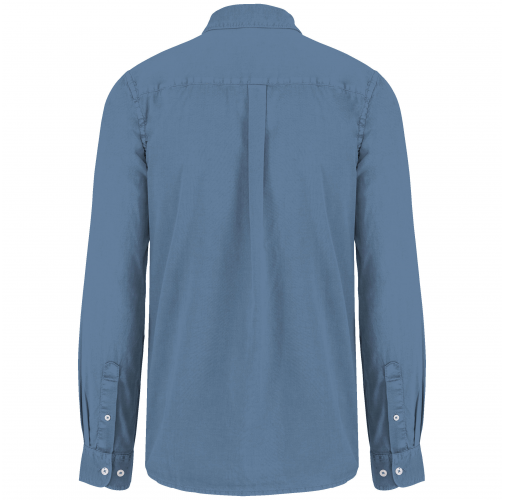 washed cool blue Camisa ecorresponsable efecto lavado hombre