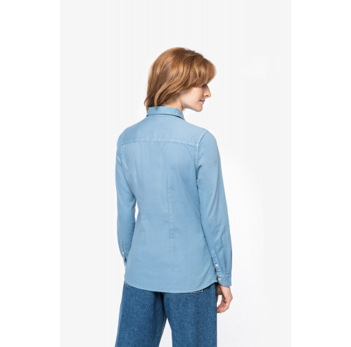 Camisa ecorresponsable efecto lavado mujer