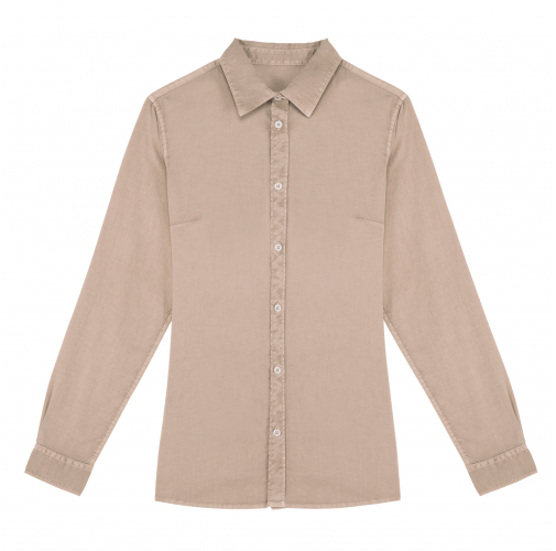 washed linen Camisa ecorresponsable efecto lavado mujer