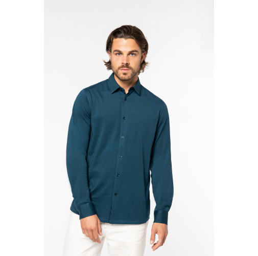 Camisa ecorresponsable de punto jersey hombre