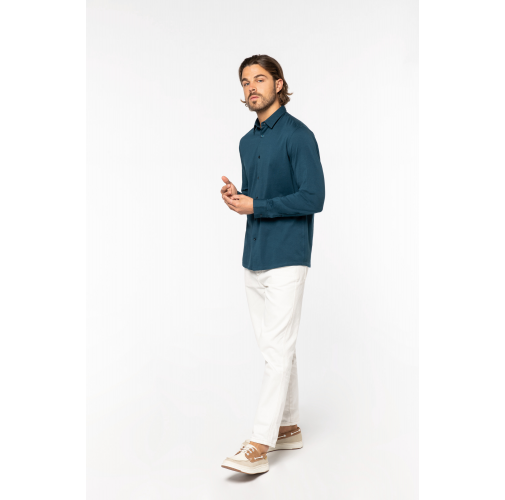 Camisa ecorresponsable de punto jersey hombre