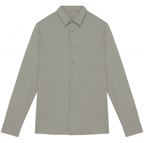 almond green Camisa ecorresponsable de punto jersey hombre