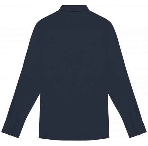navy blue Camisa ecorresponsable de punto jersey hombre