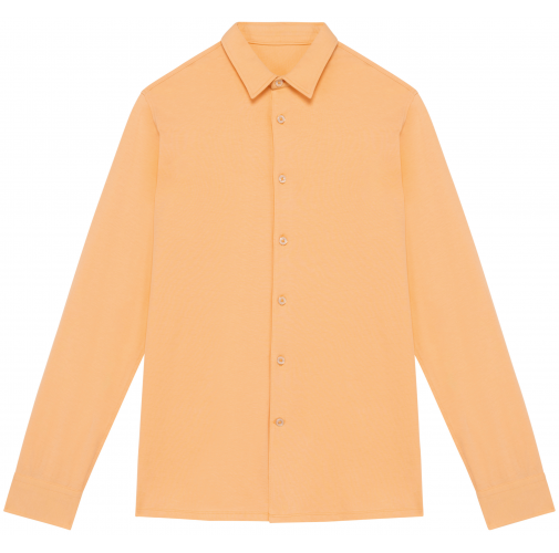 pastel apricot Camisa ecorresponsable de punto jersey hombre