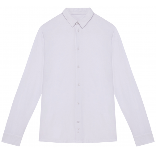 white Camisa ecorresponsable de punto jersey hombre