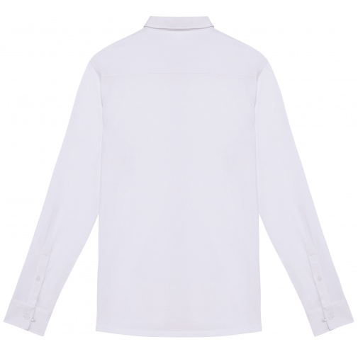 white Camisa ecorresponsable de punto jersey hombre