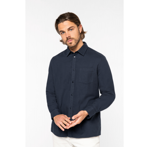 Camisa ecorresponsable de franela hombre