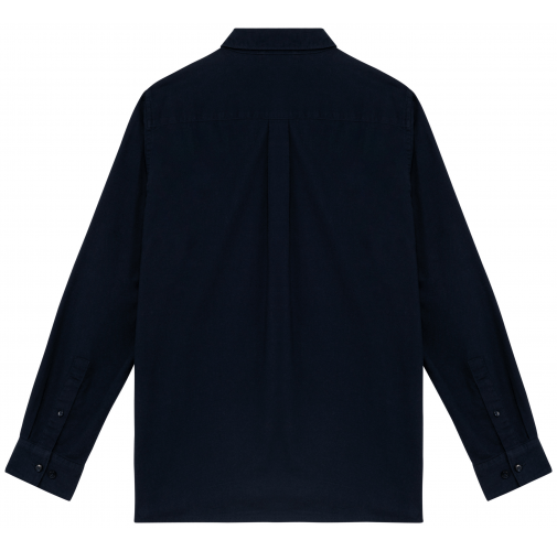 navy blue Camisa ecorresponsable de franela hombre