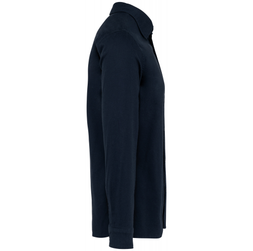 navy blue Camisa ecorresponsable de franela hombre