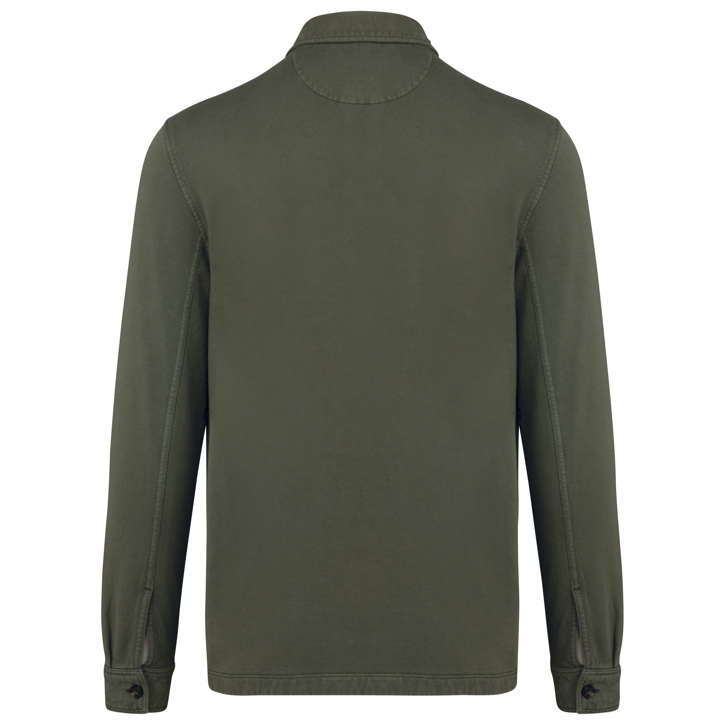 Sobrecamisa ecorresponsable efecto lavado de felpa perchada hombre