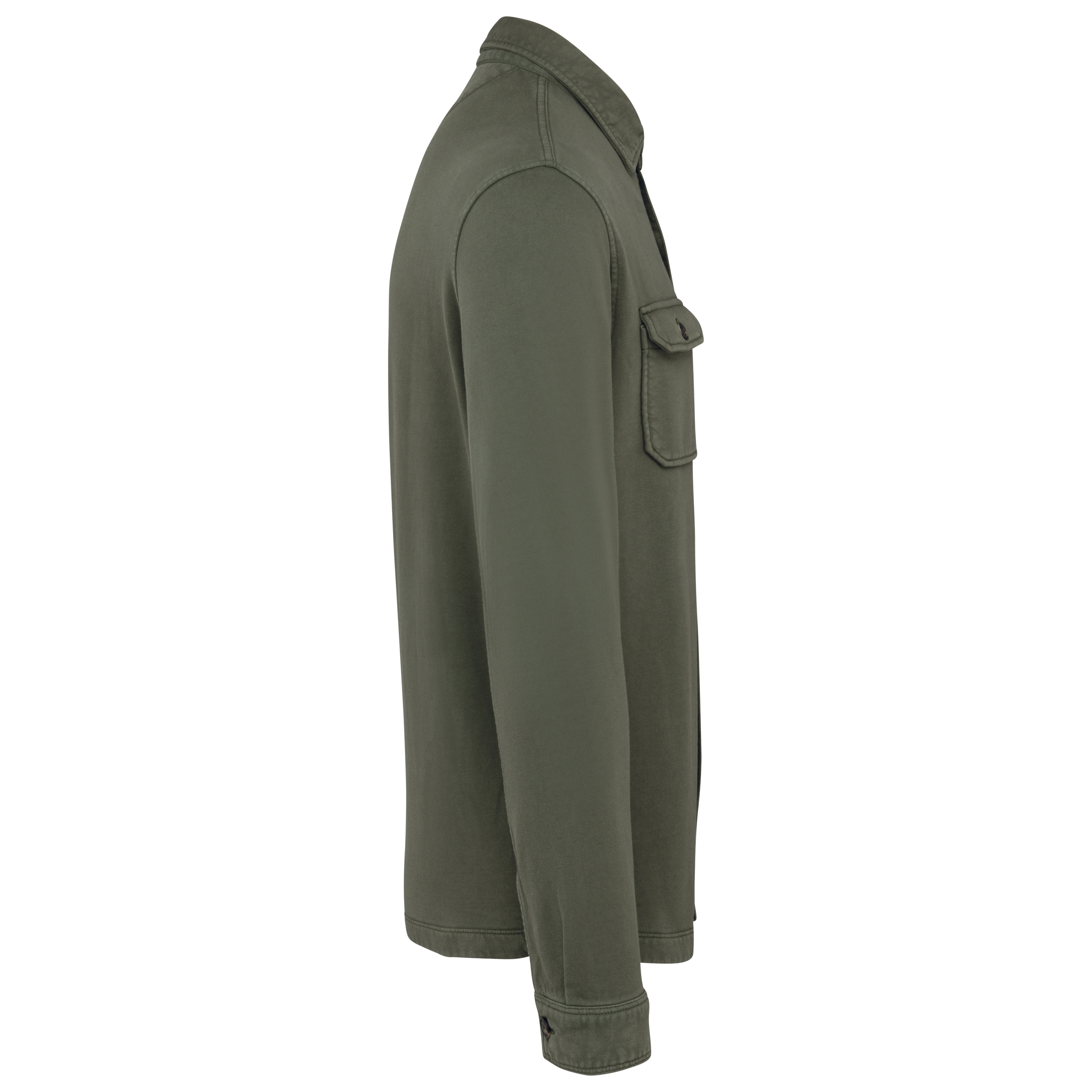 Sobrecamisa ecorresponsable efecto lavado de felpa perchada hombre