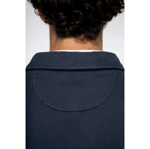 Sobrecamisa ecorresponsable efecto lavado de felpa perchada hombre
