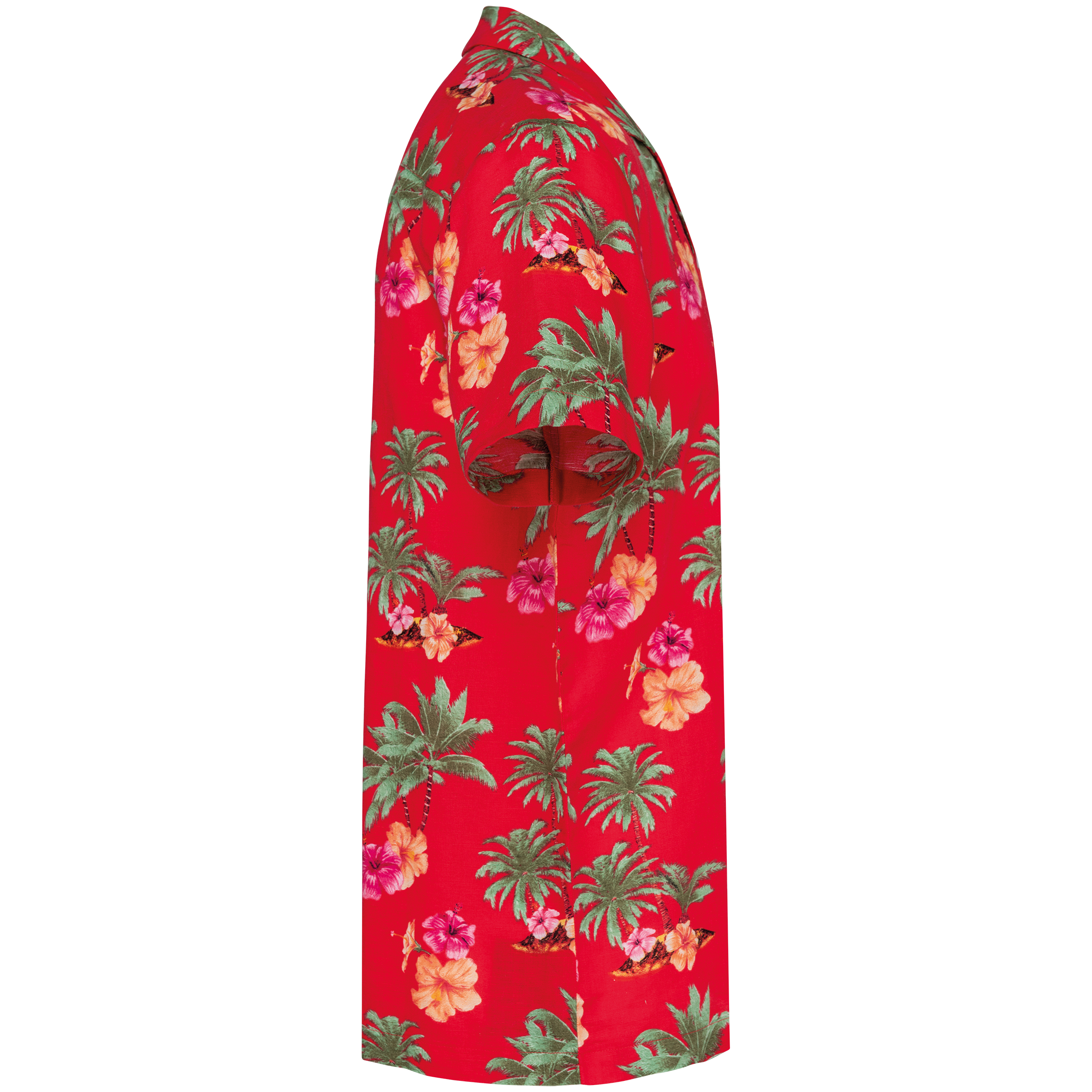 navy paradise bird Camisa con estampado hawaiano hombre