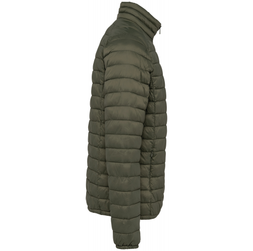 organic khaki Chaqueta acolchada ligera ecorresponsable hombre