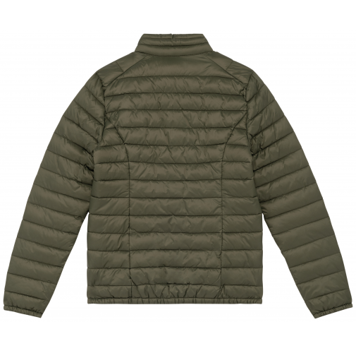 organic khaki Chaqueta acolchada ligera ecorresponsable mujer