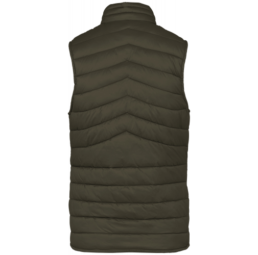 organic khaki Chaleco ecorresponsable ligero mujer