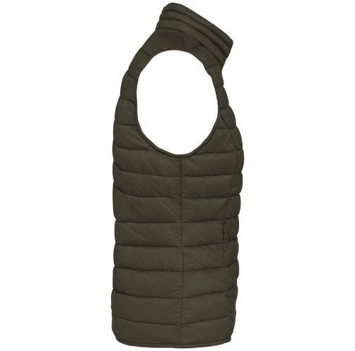 organic khaki Chaleco ecorresponsable ligero mujer