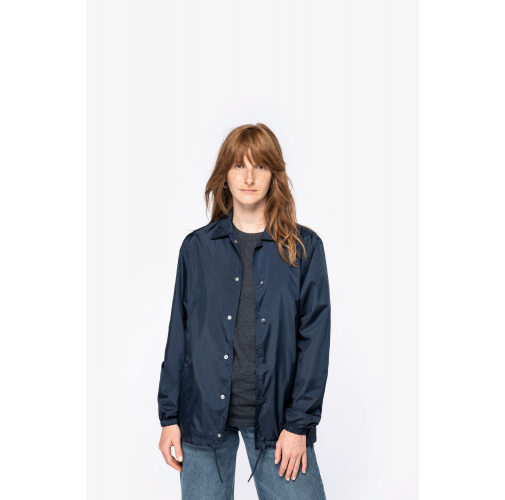 Chaqueta ecorresponsable cortavientos unisex