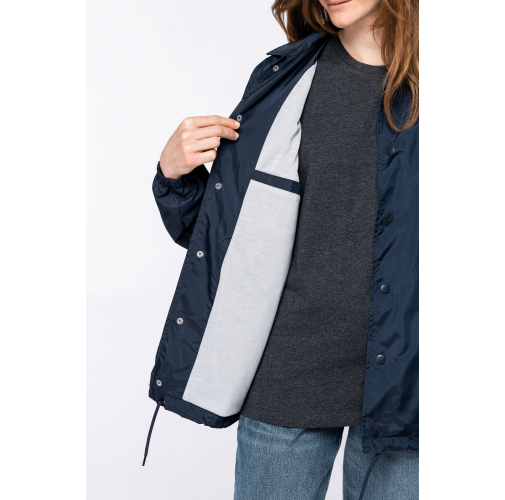 Chaqueta ecorresponsable cortavientos unisex
