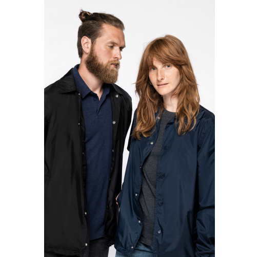 Chaqueta ecorresponsable cortavientos unisex