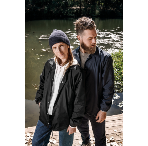 Chaqueta ecorresponsable cortavientos unisex