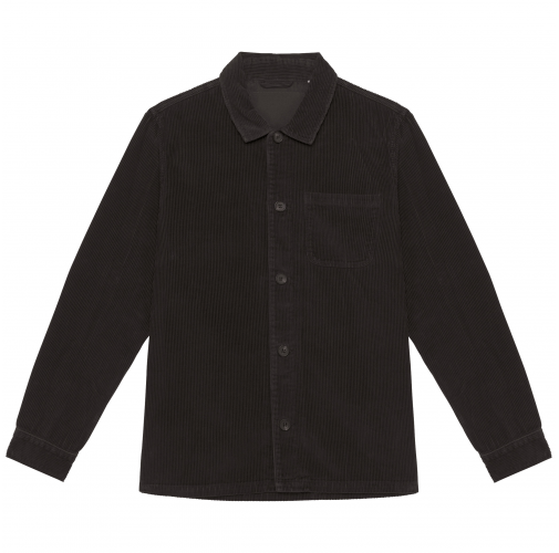 washed black Chaqueta ecorresponsable de pana hombre