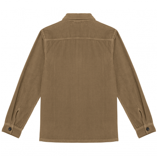 washed dark camel Chaqueta ecorresponsable de pana hombre