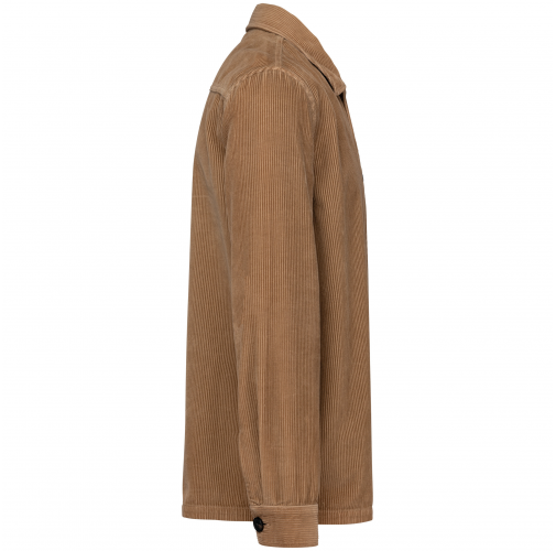 washed dark camel Chaqueta ecorresponsable de pana hombre