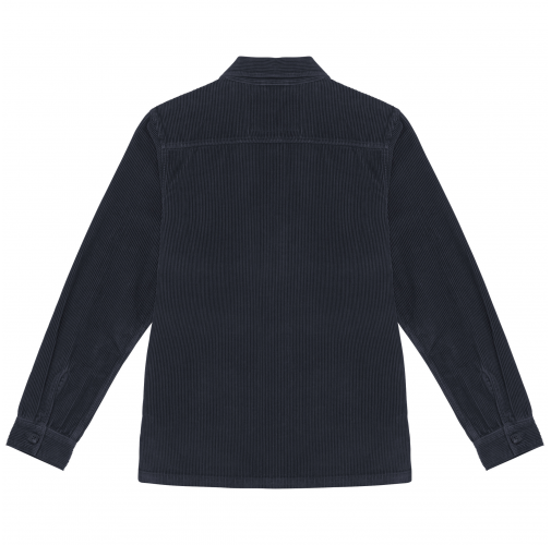 washed navy blue Chaqueta ecorresponsable de pana hombre
