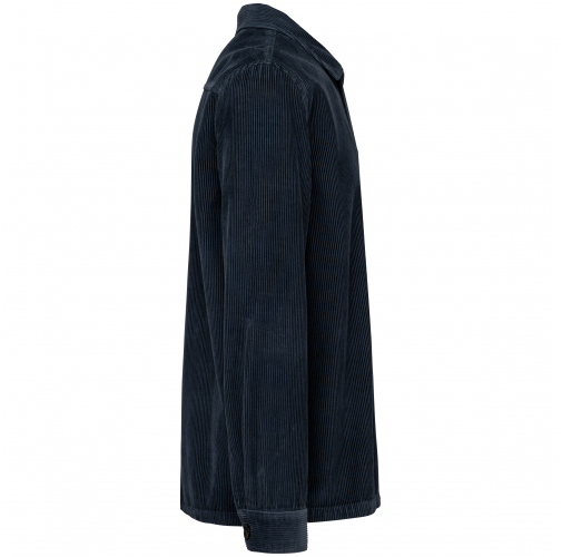 washed navy blue Chaqueta ecorresponsable de pana hombre