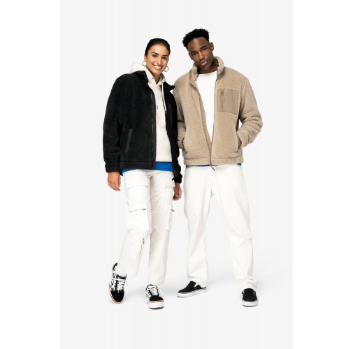 Chaqueta ecorresponsable de sherpa unisex