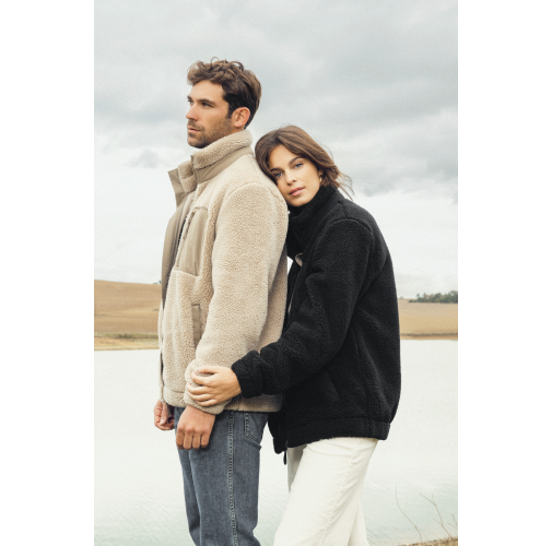 Chaqueta ecorresponsable de sherpa unisex