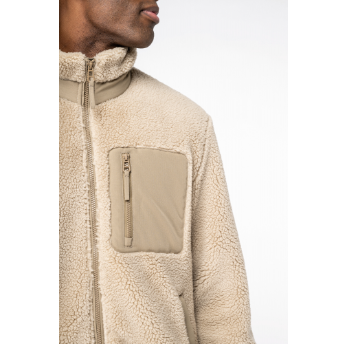 Chaqueta ecorresponsable de sherpa unisex