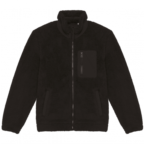 black Chaqueta ecorresponsable de sherpa unisex