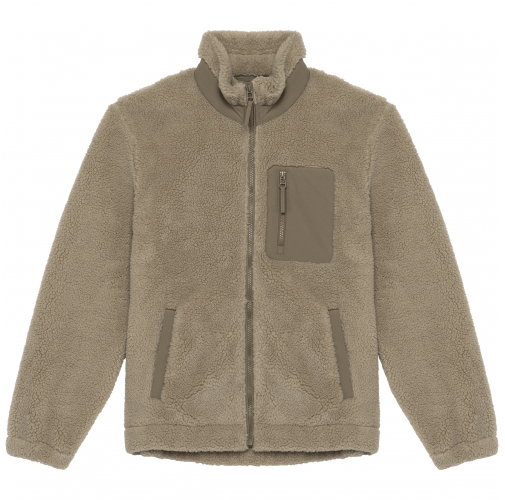 wet sand / driftwood Chaqueta ecorresponsable de sherpa unisex