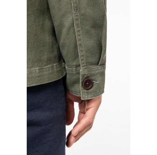 Chaqueta worker ecorresponsable efecto lavado hombre