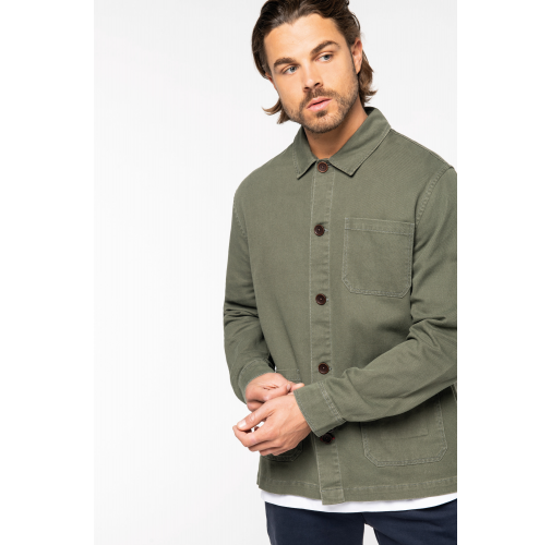 Chaqueta worker ecorresponsable efecto lavado hombre