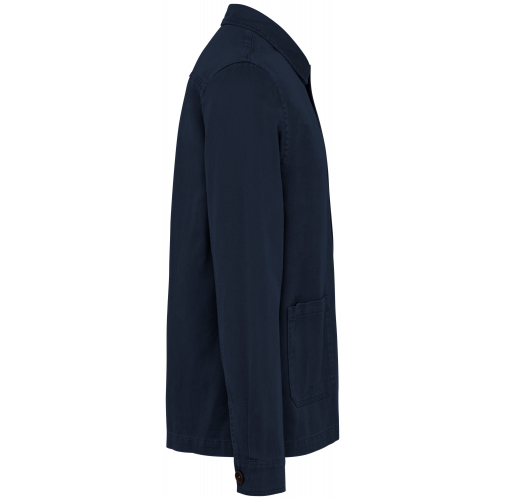 washed navy blue Chaqueta worker ecorresponsable efecto lavado hombre