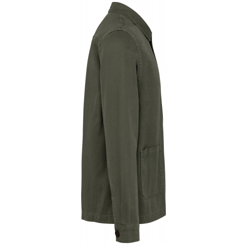washed organic khaki Chaqueta worker ecorresponsable efecto lavado hombre