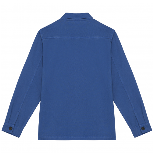 washed indigo Chaqueta worker ecorresponsable efecto lavado hombre