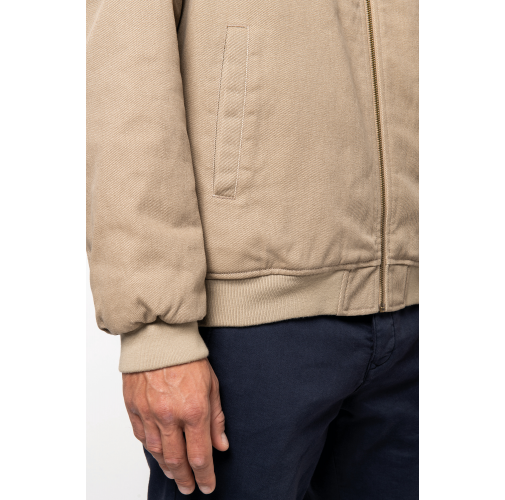 Chaqueta ecorresponsable cuello sherpa unisex