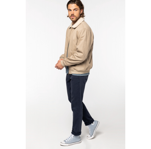 Chaqueta ecorresponsable cuello sherpa unisex